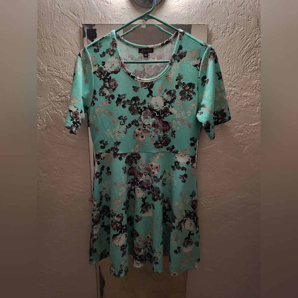 Floral print skater dress